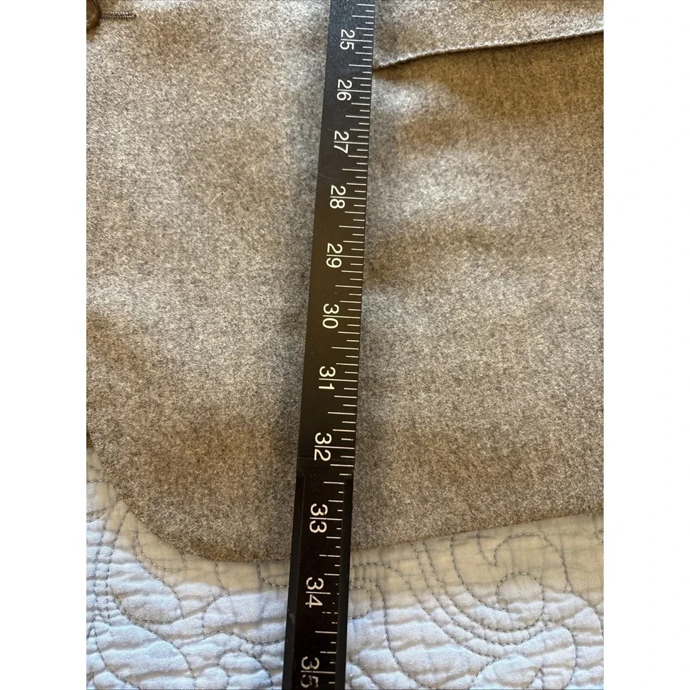 VTG Polo Ralph Lauren 2pc Wool Suit 43 Long Gray Ticket Pocket USA Cuffed 34x32